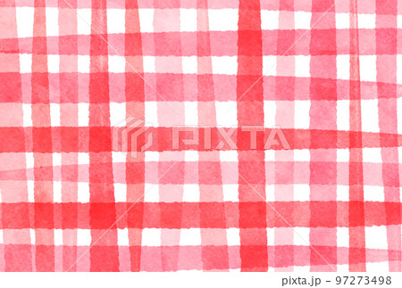 背景素材_水彩チェック_ピンク 97273498