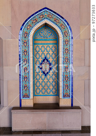 Sultan Qaboos Grand Mosque, Muscat, Oman. Arabian Peninsula.  97273633