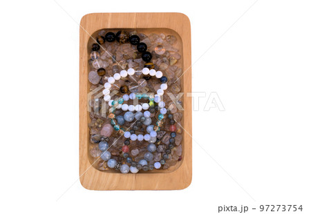 ブレスレット　色々　雑貨　パワーストーン　白抜き 97273754