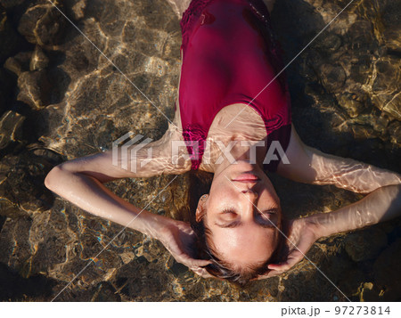 Turkey travel, mediterranean area on warm summer day 97273814