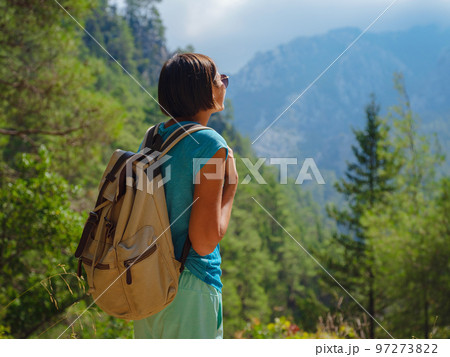 Turkey travel, mediterranean area on warm summer day 97273822
