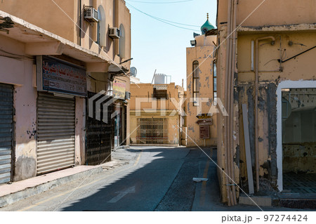 Nizwa city walls. Traditional medieval architecture in Nizwa, Oman.  97274424