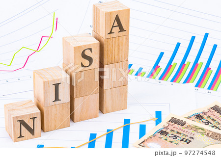 つみたてNISA(少額投資非課税制度)のイメージ素材 つみたてNISA(少額投資非課税制度)のイメージ素材 97274548