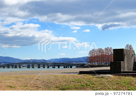 近江大橋と琵琶湖 近江大橋と琵琶湖 97274781