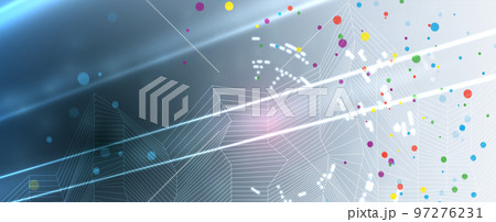 Quantum processing. Deep learning artificial intelligence. Future new technology for business or science presentation Quantum processing. Deep learning artificial intelligence. Future new technology for business or science presentation 97276231