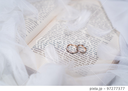 ダイヤモンドとプラチナの結婚指輪 97277377
