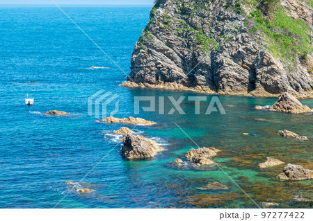 岩美ブルーの浦富海岸 97277422