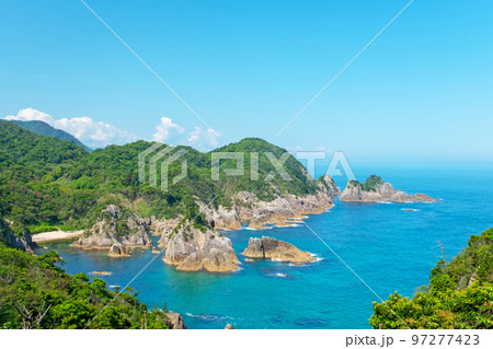 岩美ブルーの浦富海岸 97277423