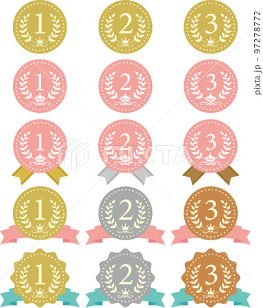 コインとリボンのセット 97278772