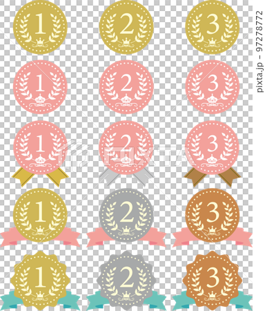 コインとリボンのセット 97278772