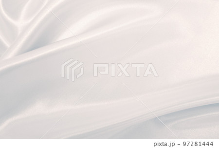Smooth elegant grey silk or satin luxury cloth as wedding background. Luxurious background design 97281444