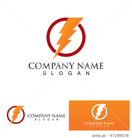 Thunderbolt logo and symbol vector Thunderbolt logo and symbol vector 97286078