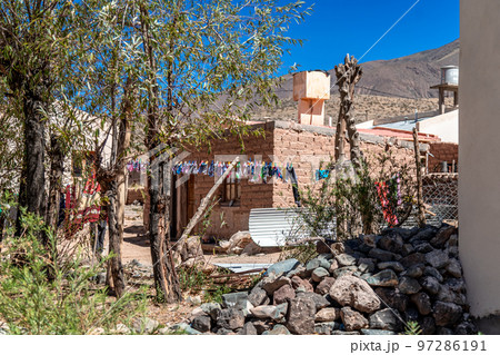 the village of La Poma in Argentina In the Andes of South America the village of La Poma in Argentina In the Andes of South America 97286191