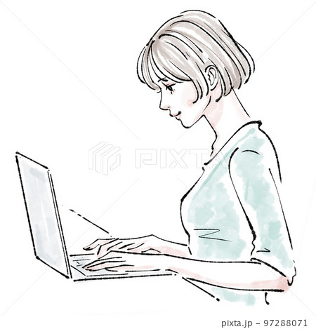 女性のイラスト素材 97288071