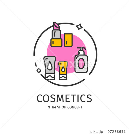 Intim Shop Thin Line Icon Concept. Vector 97288651