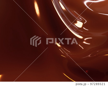 沢が美しいとろけるチョコレートのようなイメージ 97289321