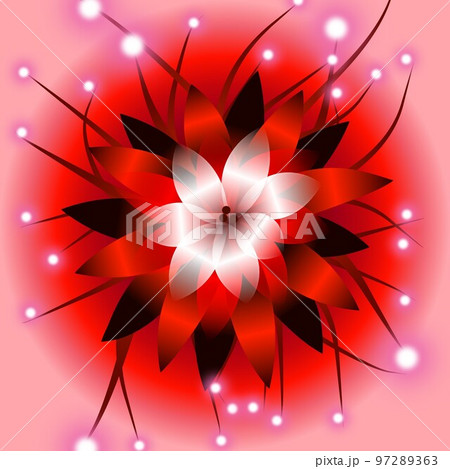 Floral illustration. Fantastic landscape, bright magical colors. Radiant image. Fictional reality. Floral illustration. Fantastic landscape, bright magical colors. Radiant image. Fictional reality. 97289363