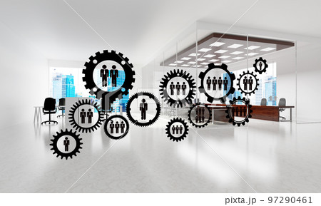 Networking and wireless connection as concept for effective modern business Networking and wireless connection as concept for effective modern business 97290461