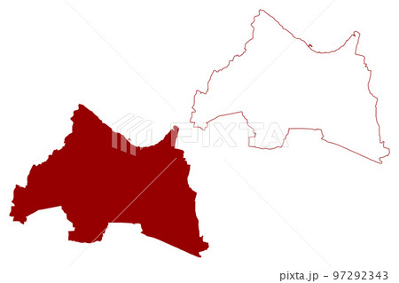Dartford Non-metropolitan district, Borough (United Kingdom of Great Britain and Northern Ireland, ceremonial county Kent, England) map vector illustration, scribble sketch map Dartford Non-metropolitan district, Borough (United Kingdom of Great Britain and Northern Ireland, ceremonial county Kent, England) map vector illustration, scribble sketch map 97292343