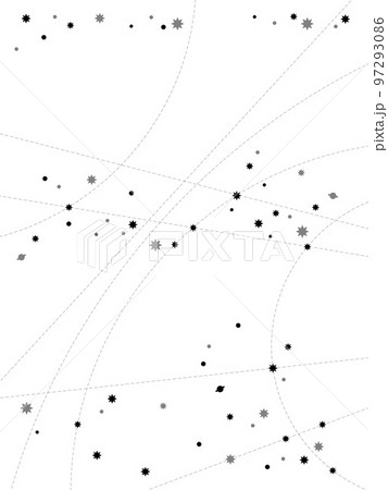 The Winter Starry Sky -- (white blank background). 97293086