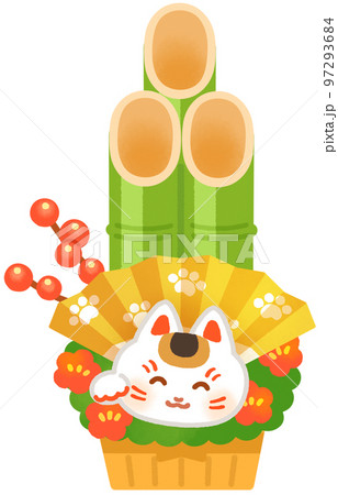 招き猫の門松 97293684