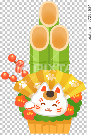 招き猫の門松 97293684