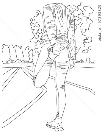 Antistress coloring. Vector black and white illustration for coloring. Antistress coloring. Vector black and white illustration for coloring. 97293829