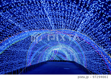 遊園地のイルミネーション　よみうりランドジュエルミネーション 97294661