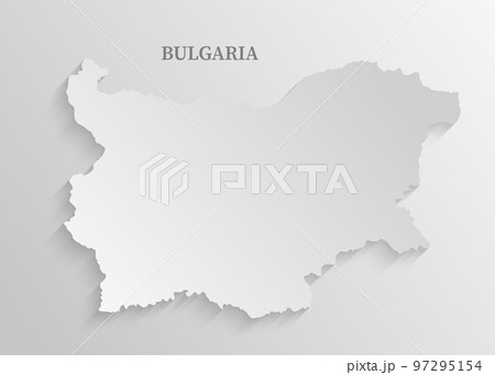 Minimal white map Bulgaria template Europe country Minimal white map Bulgaria template Europe country 97295154