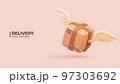 Realistic 3d Design of Fast delivery. Vector illustration 97303692