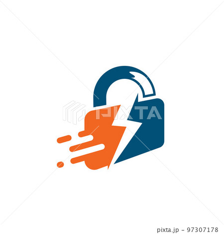 fast lock system icon vector concept design 97307178