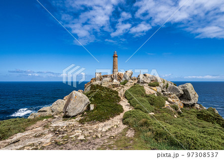 Lighthouse of Cabo VIlan near Camarinas in Galicia,Spain. Lighthouse of Cabo VIlan near Camarinas in Galicia,Spain. 97308537