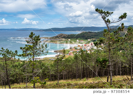 The fishermen village of Camarinas in Galicia, Spain The fishermen village of Camarinas in Galicia, Spain 97308554