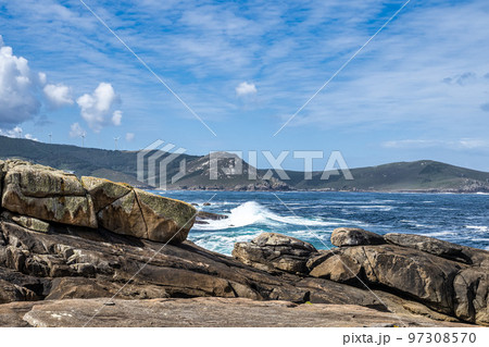 Punta de la Barca in the village of Muxia, Costa da Morte, Galicia, Spain Punta de la Barca in the village of Muxia, Costa da Morte, Galicia, Spain 97308570