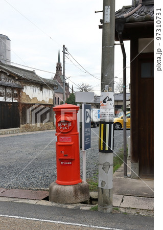 岡山　津山　丸ポストのある風景（城東町並み保存地区） 97310731