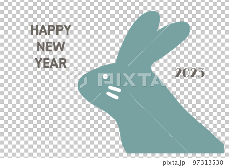 年賀状　2023年　うさぎ年 97313530