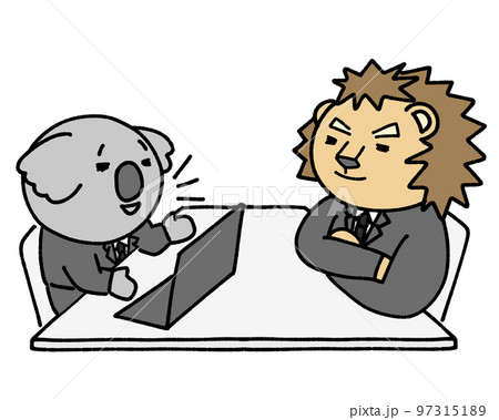 ビジネス　コアラとライオン　サラリーマン 97315189