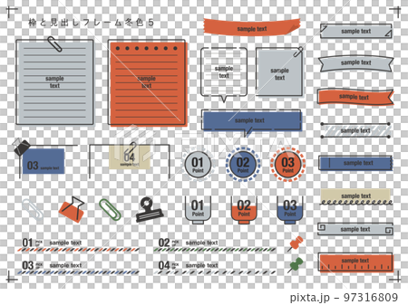 Frame and Heading Set Winter Color 5 97316809