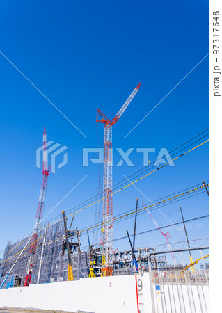 半導体受託生産の世界最大手、台湾積体電路製造(TSMC)最新建設風景(2022年12月)熊本県菊陽町 半導体受託生産の世界最大手、台湾積体電路製造(TSMC)最新建設風景(2022年12月)熊本県菊陽町 97317648