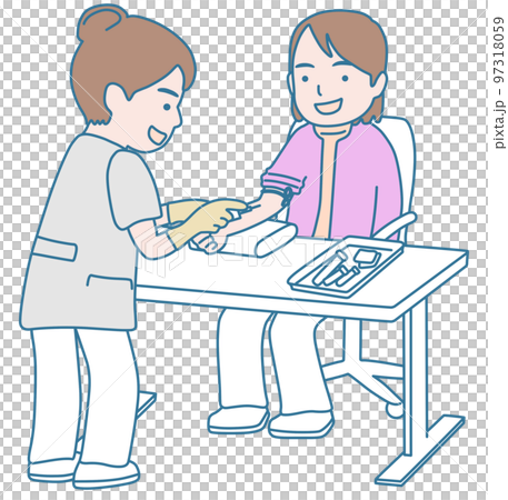 醫護人員和患者抽血 97318059