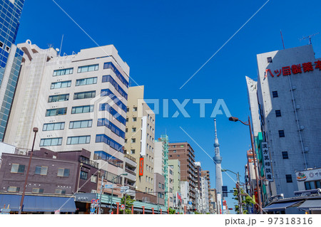 【東京の都市風景】浅草周辺の都市風景 97318316