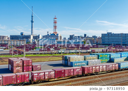【東京の都市風景】隅田川駅（貨物駅） 97318950
