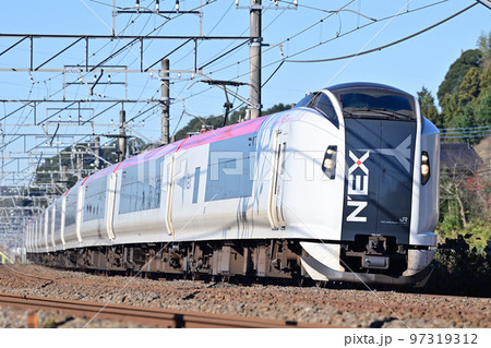 成田線　佐倉ー酒々井　JR東日本　E259系　Ne014編成（鎌倉）　成田エクスプレス　NEX 97319312