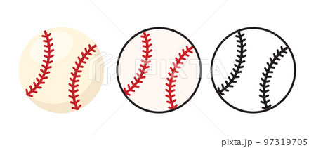 Baseball ball set icon vector illustration 97319705