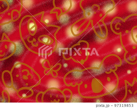 動物たちの顔のデザイン 動物たちの顔のデザイン 97319853