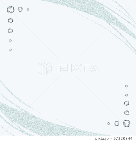 お洒落なキラキララインフレーム素材 お洒落なキラキララインフレーム素材 97320344