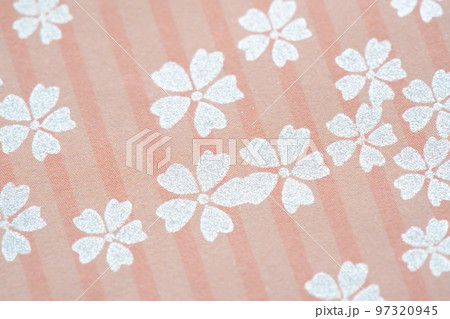 イメージ　桜柄　和柄　さくら花　背景素材　テクスチャー　 97320945