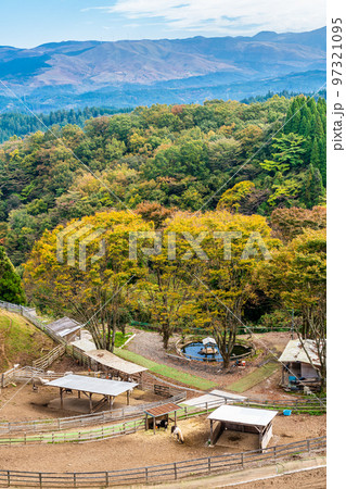 くじゅう・わいた展望公園からの秋景色 【熊本県阿蘇郡南小国町】 くじゅう・わいた展望公園からの秋景色 【熊本県阿蘇郡南小国町】 97321095