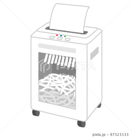 シュレッダーのイラスト 97323133