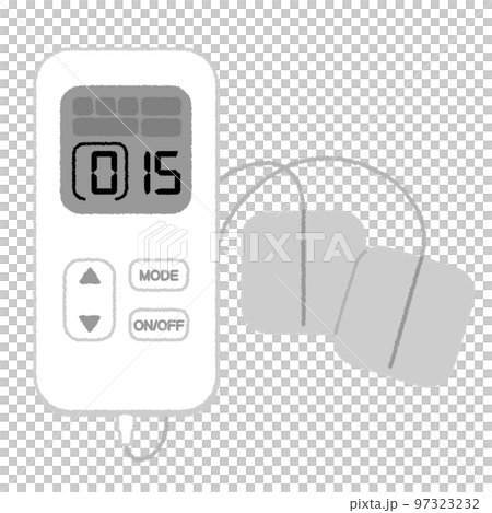 Illustration of a low frequency therapy device 97323232